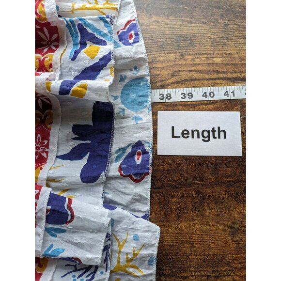 💥BOGO💥 Ibiza Pleated Dress Large Multicolor Knee Length Cotton - Picture 9 of 10